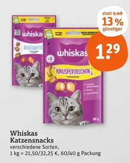 tegut Whiskas dentabites Angebot