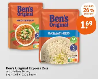 tegut Ben's original mediterran express reis Angebot