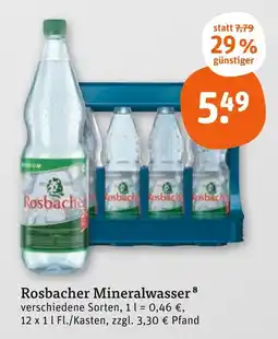 tegut Rosbacher mineralwasser Angebot
