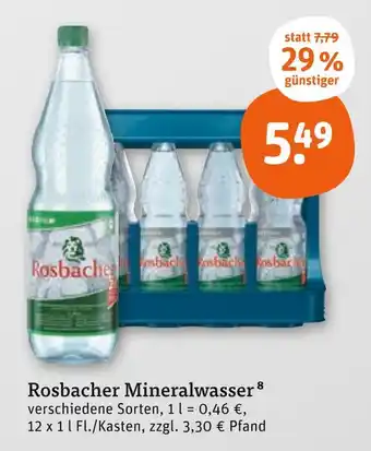 tegut Rosbacher mineralwasser Angebot