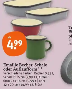 tegut Emaille becher Angebot