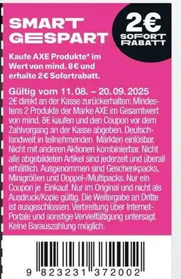 tegut Axe axe produkte Angebot