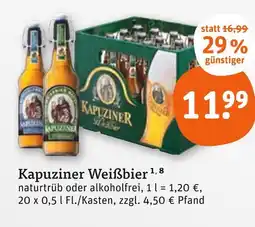 tegut Kapuziner weißbier Angebot