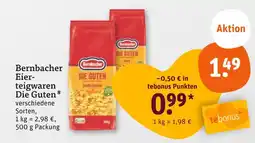 tegut Bernbacher eierteigwaren die guten Angebot