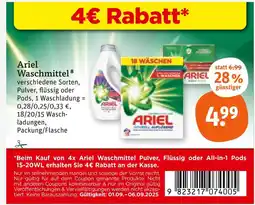 tegut Ariel waschmittel Angebot