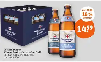 tegut Weltenburger kloster hell Angebot
