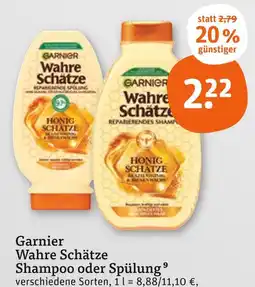 tegut Garnier wahre schätze shampoo Angebot