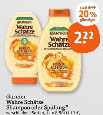 tegut Garnier wahre schätze shampoo Angebot