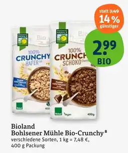 tegut Bioland bohlsener mühle bio-crunchy hafer Angebot