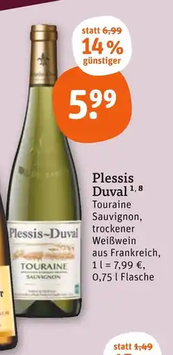 tegut Plessis duval touraine sauvignon Angebot