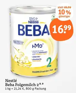 tegut Nestlé beba folgemilch 2 Angebot