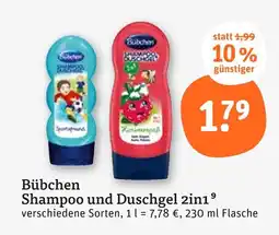 tegut Bübchen shampoo und duschgel 2in1 Angebot