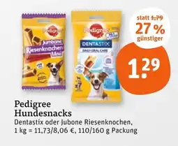 tegut Pedigree jumbone riesenknochen mini Angebot