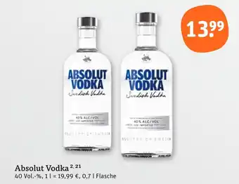 tegut Absolut vodka Angebot