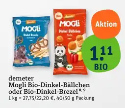 tegut Mogli bio-dinkel-bällchen Angebot