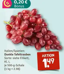 nahkauf Dunkle tafeltrauben Angebot