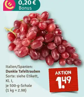 nahkauf Dunkle tafeltrauben Angebot