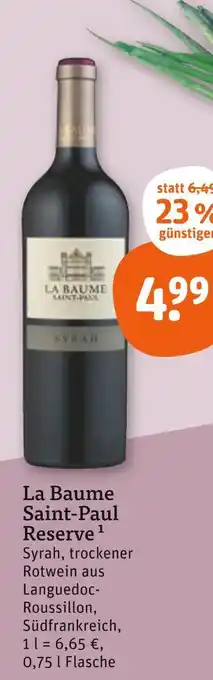 tegut La baume saint-paul reserve syrah Angebot