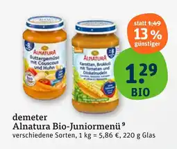 tegut Alnatura buttergemüse mit couscous und huhn Angebot
