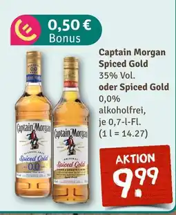 nahkauf Captain morgan spiced gold 35% vol Angebot