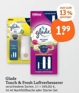 tegut Glade touch & fresh luftverbesserer Angebot