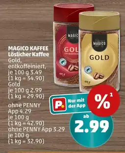 PENNY Magico löslicher kaffee gold entkoffeiniert Angebot