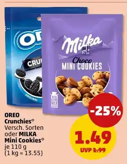 PENNY Oreo oder milka crunchies oder mini cookies Angebot