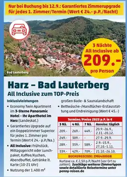 PENNY Harz - bad lauterberg all inclusive Angebot