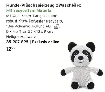 Tchibo Hunde-plüschspielzeug waschbär Angebot