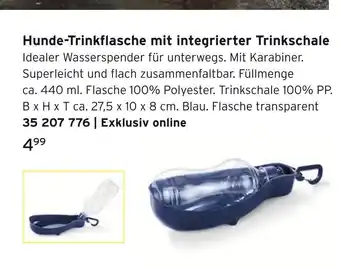 Tchibo Hunde-trinkflasche mit integrierter trinkschale Angebot