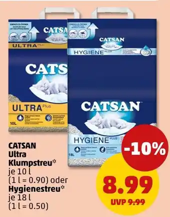 PENNY Catsan ultra klumpstreu oder hygienestreu Angebot