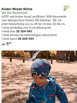 Tchibo Kinder-wende-mütze Angebot