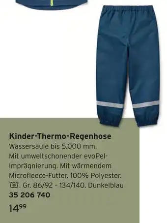 Tchibo Kinder-thermo-regenhose Angebot
