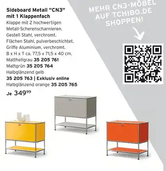 Tchibo Sideboard metall cn3 mit 1 klappenfach Angebot