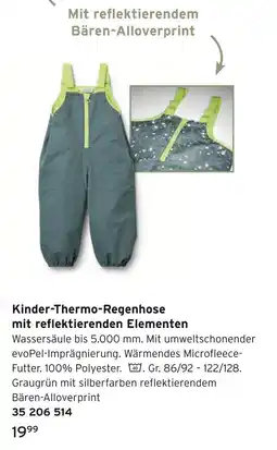 Tchibo Kinder-thermo-regenhose mit reflektierenden elementen Angebot