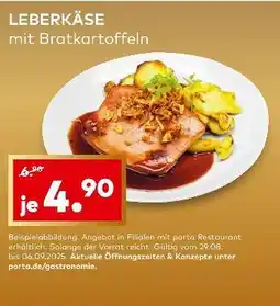 porta Leberkäse mit bratkartoffeln Angebot