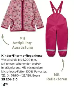 Tchibo Kinder-thermo-regenhose Angebot