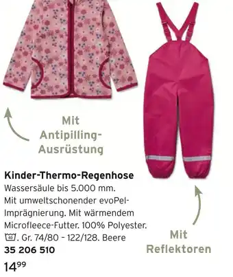 Tchibo Kinder-thermo-regenhose Angebot