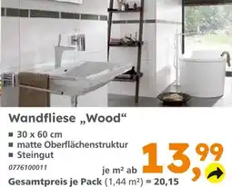 Globus Baumarkt Wandfliese „wood“ Angebot
