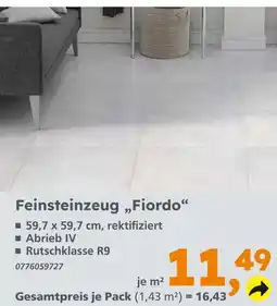 Globus Baumarkt Feinsteinzeug 'fiordo' Angebot