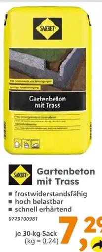 Globus Baumarkt Sakret gartenbeton mit trass Angebot