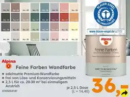 Globus Baumarkt Alpina feine farben wandfarbe Angebot