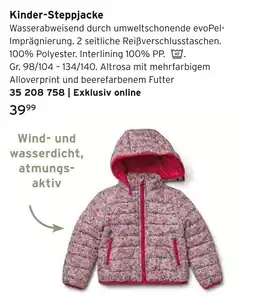 Tchibo Kinder-steppjacke Angebot