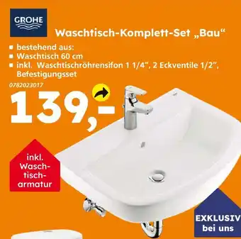 Globus Baumarkt Grohe waschtisch-komplett-set bau Angebot