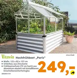 Globus Baumarkt Vitavia hochfrühbeet „paris“ Angebot