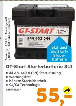 Globus Baumarkt Gt-start starterbatterie sli Angebot