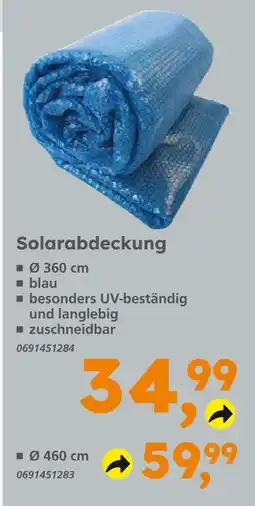 Globus Baumarkt Solarabdeckung ø 360 cm Angebot