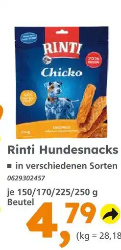 Globus Baumarkt Rinti hundesnacks Angebot