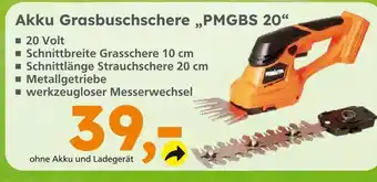 Globus Baumarkt Akku grasbuschschere „pmgbs 20“ Angebot