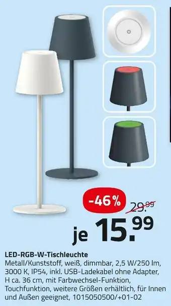 ROLLER Led-rgb-w-tischleuchte Angebot